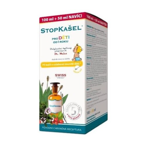 Dr.Weiss STOPKAŠEL Medical sirup od 1 roku sirup pri nádche a prechladnutí 150 ml kúpite na Benulekaren.sk