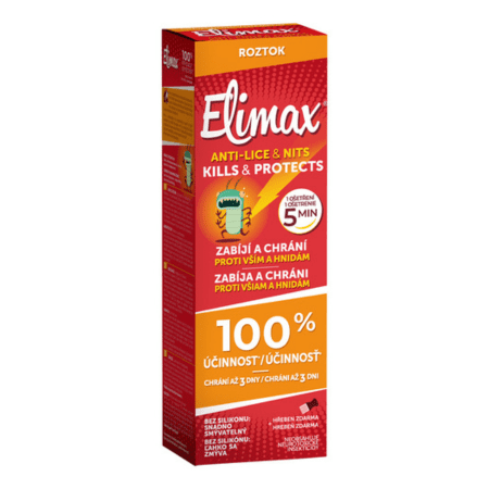 ELIMAX roztok proti všiam a hnidám s hrebeňom 100ml