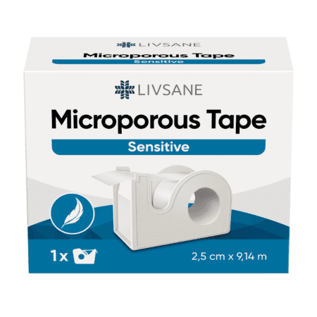 LIVSANE Mikroporézna páska Sensitive 2,5cm x 9,14m