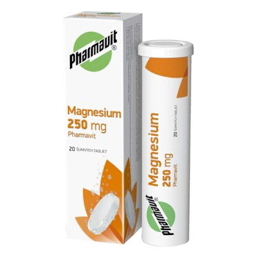 PHARMAVIT Magnesium 250 g 20 šumivých tabliet kúpite na Benulekaren.sk