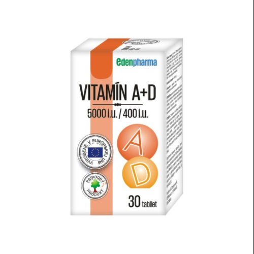 EdenPharma Vitamín A + D 5000 I.U./ 400 I.U. 30 tabliet kúpite na Benulekaren.sk