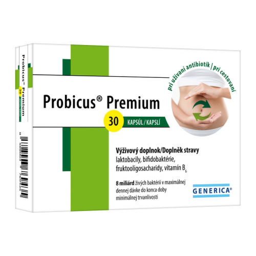 Generica Probicus Premium tobolky na ochranu črevnej mikroflóry 30 cps kúpite na Benulekaren.sk