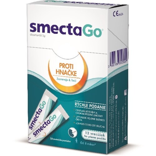 SMECTA Go perorálna suspenzia vo vreckách 12 vrecúšok