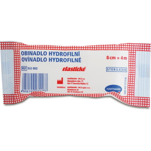 OVÍNADLO Hydrofilné elastické 8 cm x 4 m 1 ks