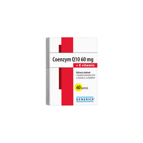 GENERICA Coenzým Q10 60 mg + E vitamín 60 kapsúl kúpite na Benulekaren.sk