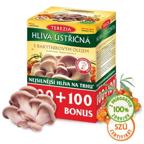 TEREZIA Hliva ustricová s rakytníkovým olejom 100 + 100 kapsúl ZADARMO kúpite na Benulekaren.sk
