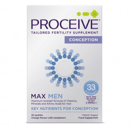 PROCEIVE Conception max men prášok vo vrecúškach pomarančová príchuť 1 x 30 ks