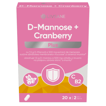 LIVSANE LIVSANE D-mannose + cranberry plus 1 x 20 tabliet
