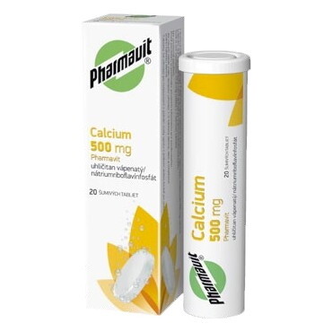 E-shop PHARMAVIT Calcium 500 mg 20 šumivých tabliet