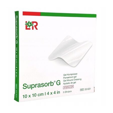Suprasorb G hydrogel kompresa 10x10cm 1 x 5 ks