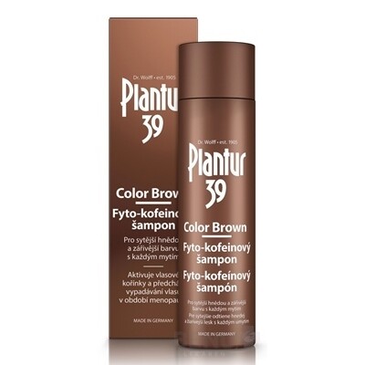 E-shop PLANTUR 39 Color brown fyto-kofeínový šampón 250 ml