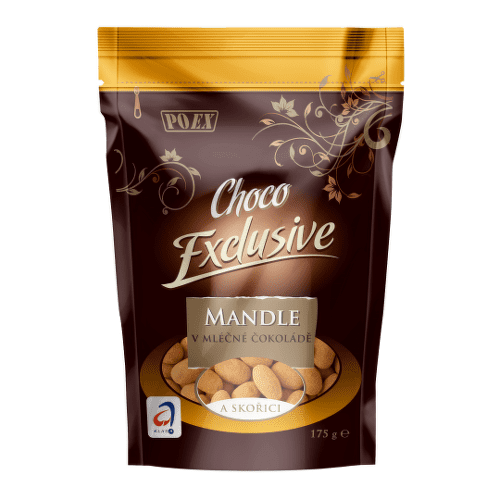 E-shop POEX Mandle v mliečnej čokoláde a škorici 175 g