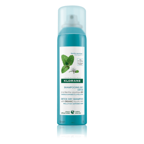E-shop KLORANE Detox suchý šampón s BIO mätou vodnou, vlasy vystavené znečistenému ovzdušiu 150 ml