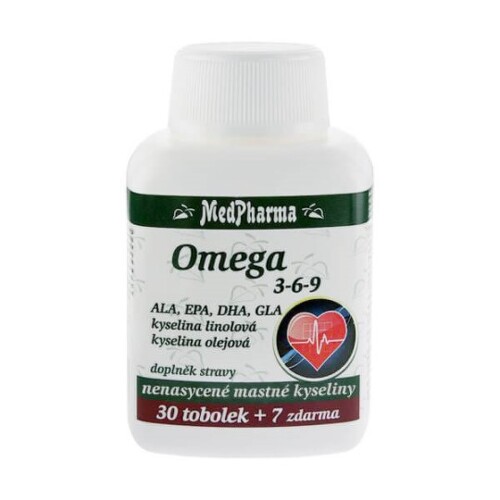 E-shop MEDPHARMA Omega 3 rybí olej forte EPA, DHA 30 + 7 kapsúl ZADARMO