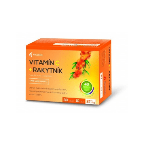 E-shop NOVENTIS Vitamín C + rakytník 40 tabliet