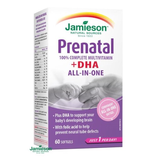 E-shop JAMIESON Prenatal complete multivitamín + DHA 60 kapsúll