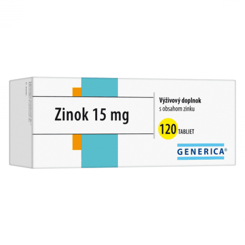 E-shop GENERICA Zinok 15 mg 120 tabliet