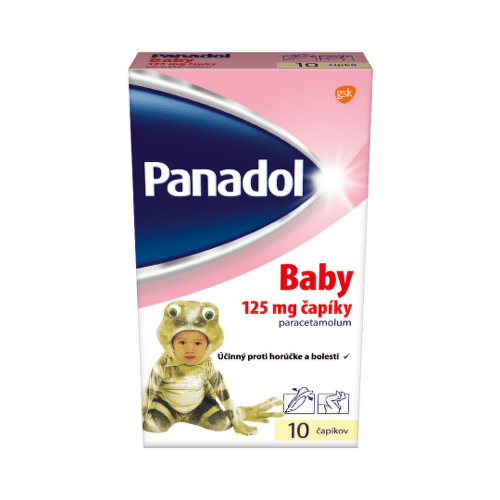 E-shop PANADOL Baby čapíky 125 mg od 9kg+ 10 ks