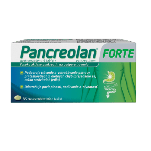 E-shop PANCREOLAN Forte 220 mg 60 tabliet