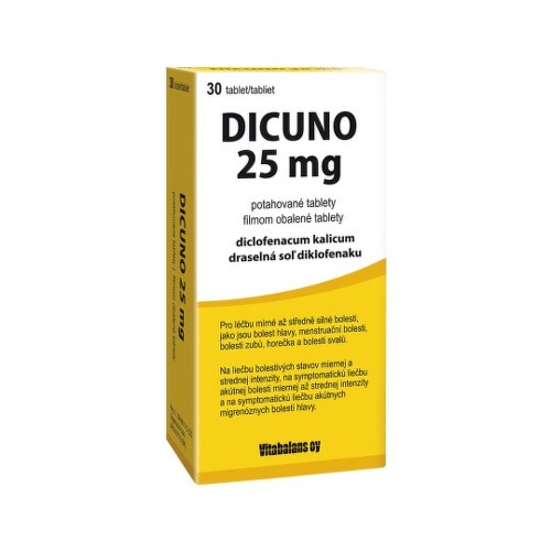 E-shop DICUNO 25 mg 30 tabliet