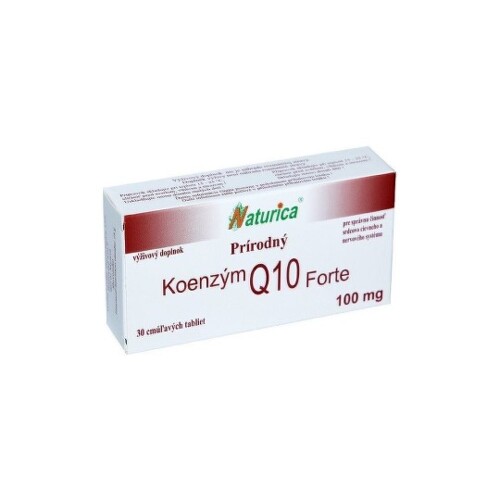 E-shop NATURICA Prírodný koenzym Q10 forte 100 mg 30 cmúľacích tabliet