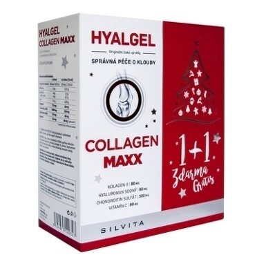 HYALGEL Collagen maxx vianočné balenie 500 + 500 ml