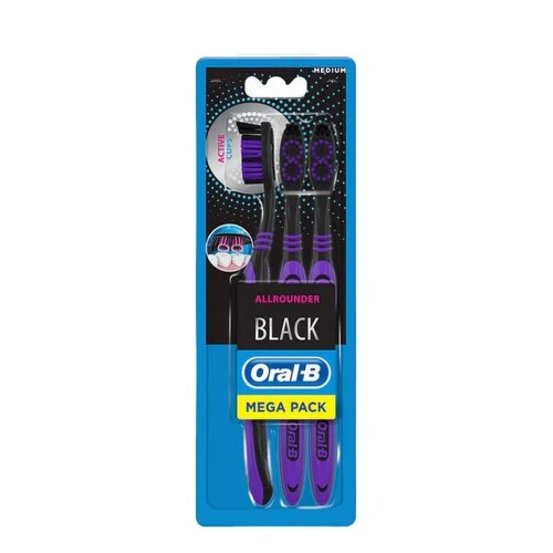 E-shop ORAL-B Black allrounder medium zubná kefka manuálna 3 ks