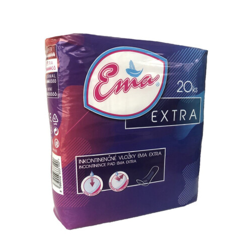E-shop EMA Extra vložky inkontinenčné pre ženy savosť extra 20 ks