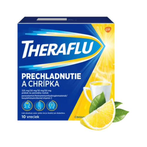 E-shop THERAFLU Prechladnutie a chrípka horúci nápoj 10 ks