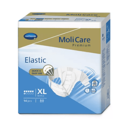 E-shop MOLICARE Premium elastic 6 kvapiek XL plienkové nohavičky zalepovacie 14 ks