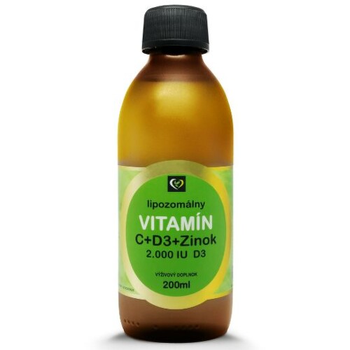 E-shop ZDRAVÝ SVET Lipozomálny vitamín C + D3 + zinok 200 ml