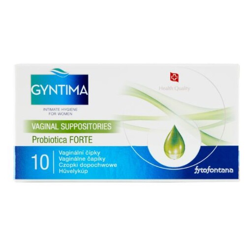 E-shop FYTOFONTANA Gyntima probiotica forte 10 vaginálnych čapíkov