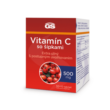 E-shop GS Vitamín C 500 mg so šípkami 60 tabliet