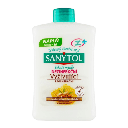 E-shop SANYTOL Tekuté mydlo dezinfekčné vyživujúce náhradná náplň 500 ml