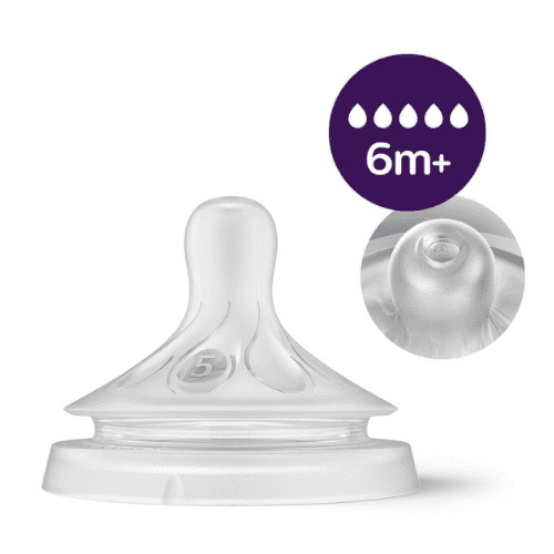PHILIPS AVENT Cumlík Natural Response 5 rýchly prietok 6m+, 2 ks kúpite na Benulekaren.sk