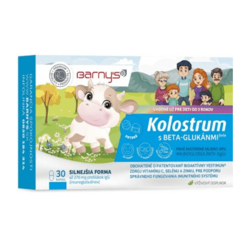 BARNY\'S Kolostrum s beta-glukánmi forte 30 kapsúl