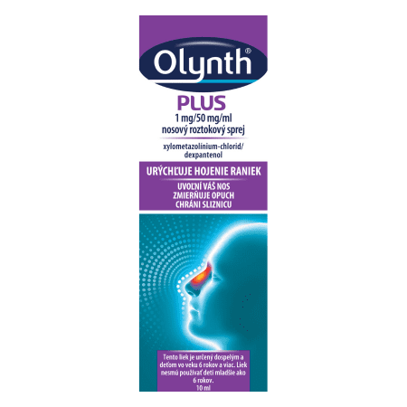 Olynth Olynth Plus 1mg/ml+50mg/ml nosný sprej, roztok pre upokojenie nosnej sliznice 10 ml kúpite na Benulekaren.sk