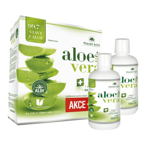 Pharma Activ AloeLive šťáva z aloe 99,7% 1+1 zdarma sada na detoxikáciu organizmu a podporu imunity kúpite na Benulekaren.sk