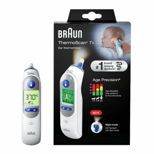 BRAUN Thermoscan 7 + IRT6525 ušný teplomer s osvetlením 1 ks