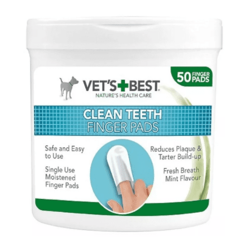 VET´S BEST Clean teath finger pads 50 ks