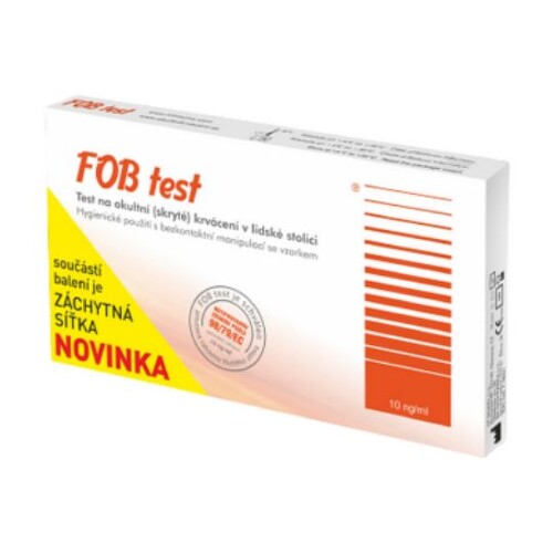 FOB Test na okultné krvácanie 75ng/ml so záchytnou sieťkou 1 ks