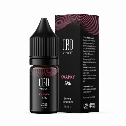 CBD Vincit kvapky 5% 10ml kúpite na Benulekaren.sk
