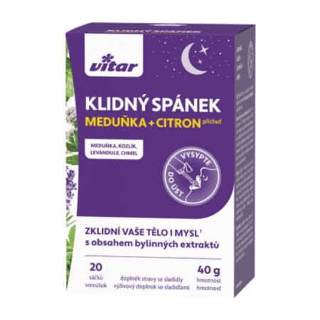 VITAR Pokojný spánok 20 vrecúšok kúpite na Benulekaren.sk