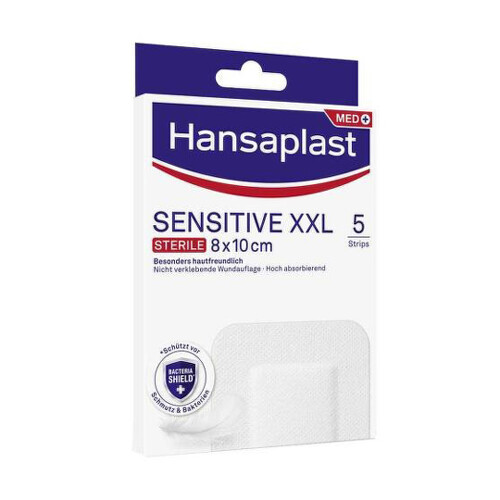 HANSAPLAST Med sensitive XXL náplasť 8x10 cm 5 ks kúpite na Benulekaren.sk