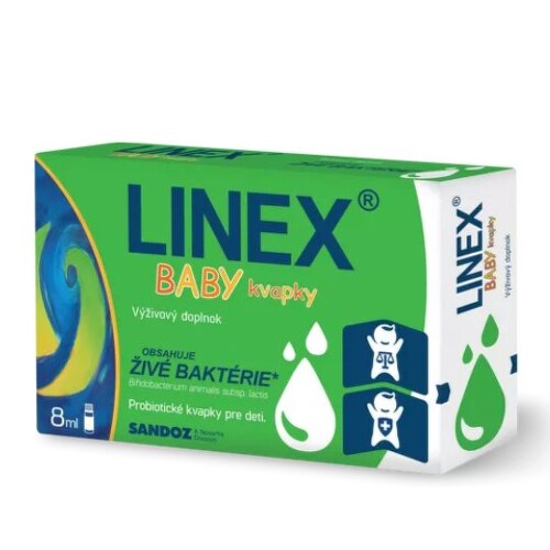 LINEX Baby kvapky + vitamín D3 1x8 ml kúpite na Benulekaren.sk