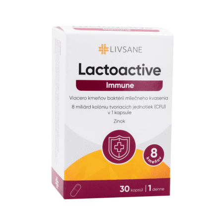 LIVSANE Laktoaktívne kapsuly Immune Zinok na podporu trávenia a imunity 30cps