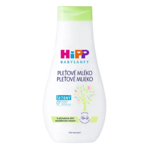 HiPP Babysanft pleťové mlieko šetrné s bio mandľovým olejom 350 ml