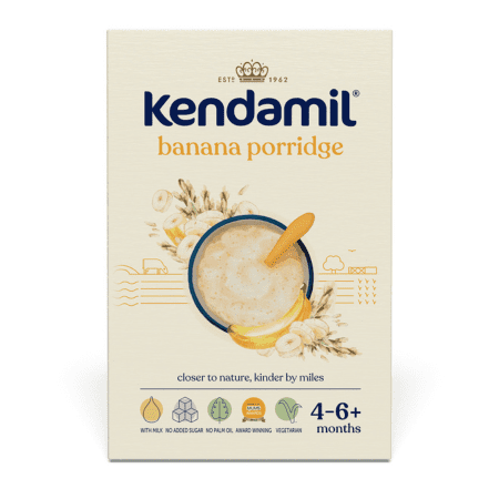 Kendamil Banana Porridge mliečna kaša s banánom 150 g kúpite na Benulekaren.sk