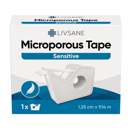 LIVSANE Mikroporézna páska Sensitive 1,25cm x 9,14m