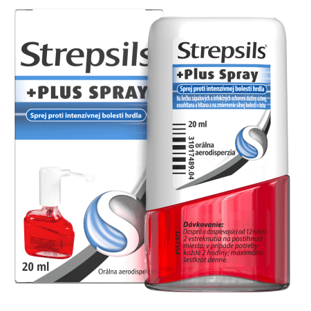 Strepsils Strepsils Plus Spray orálna aerodisperzia na úľavu od bolesti v krku 20 ml kúpite na Benulekaren.sk